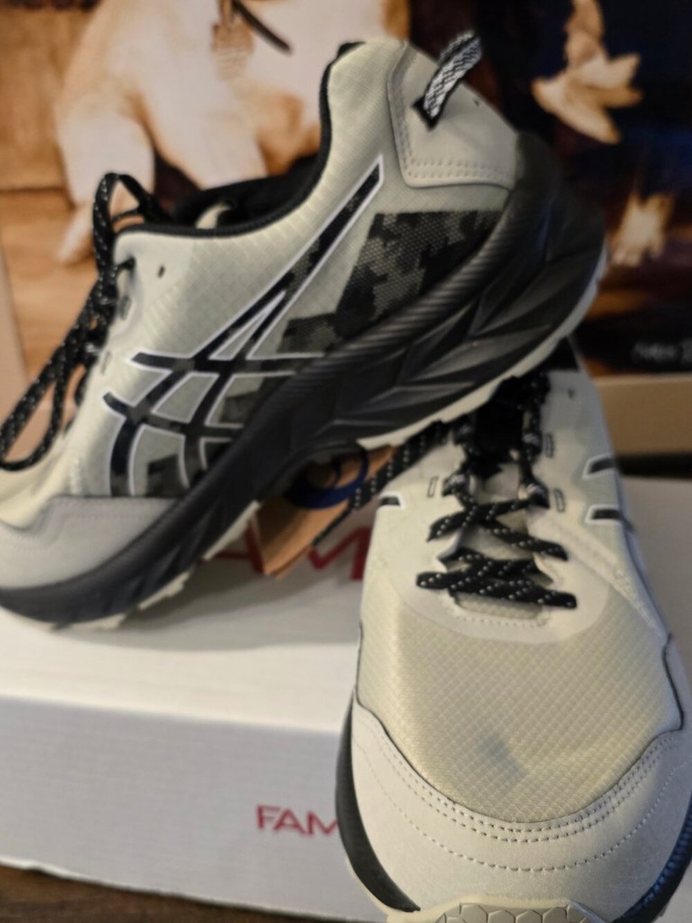 ASICS Men's Gel-Venture 10 X-Wide 4E Running Shoes White Sage/Black Trail 10.5